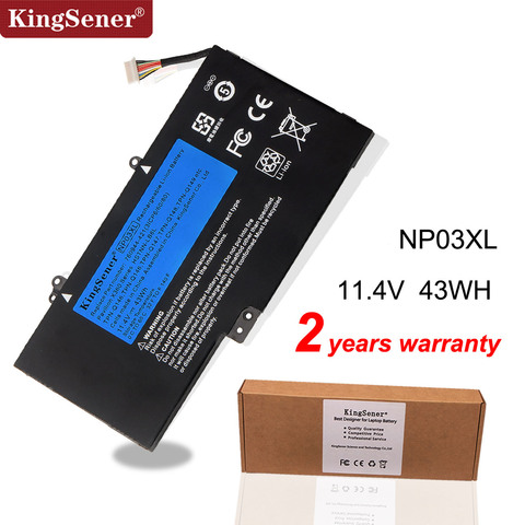 KingSener Laptop Battery NP03XL for HP Pavilion X360 13-A010DX TPN-Q146 TPN-Q147 TPN-Q148 HSTNN-LB6L 760944-421 15-U010DX ► Photo 1/6