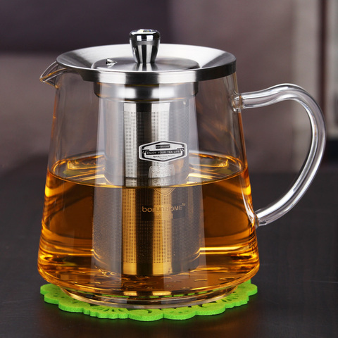 Induction cooker special pot boil tea dedicated cooker glass pot stainless steel liner kettle flower tea pot ► Photo 1/6