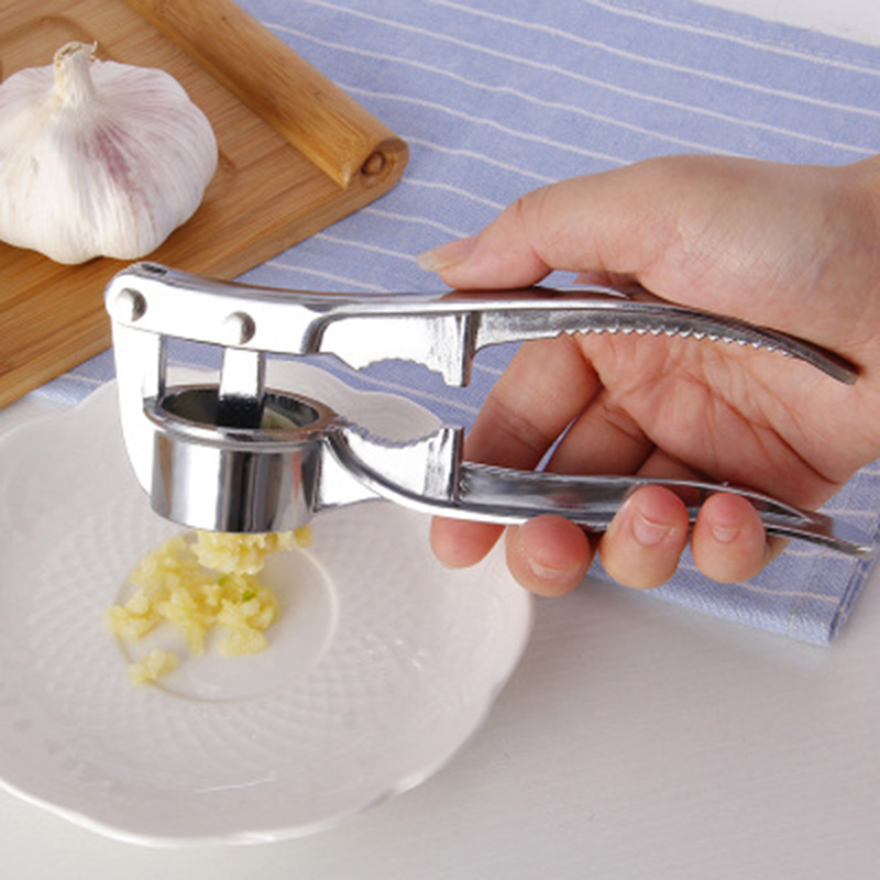 Garlic Press, 304 Stainless Steel Garlic Crusher, Rust Proof, Heavy Duty  Garlic Mincer With Square Hole, Kitchen Tools