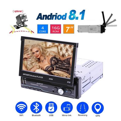 7 Inch Car Radio Android 8.1 GPS Navigation Wifi USB Charging 1 Din Car MP5 Player Built In Europe Russian North America Map ► Photo 1/6