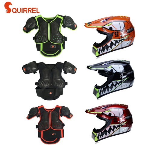 52-54cm children's bike Motocross Kids scooter cycling helmet size free head Protection Body armor ► Photo 1/1
