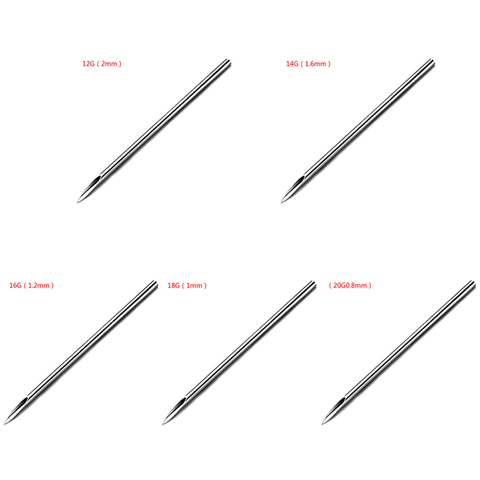 1pc 12G/14G/16G/18G/20G Disposable Sterile Body Piercing Needles Tattoo Piercing Needles For Navel Nipple Ear Nose Lip ► Photo 1/6