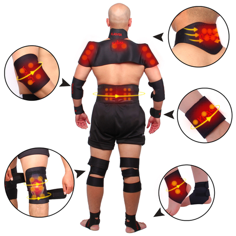 KLASVSA Magnetic Tourmaline Belt Back Neck Lumbar Shoulder Self-heating Therapy Posture Correcter Brace Health Care Pain Relief ► Photo 1/6