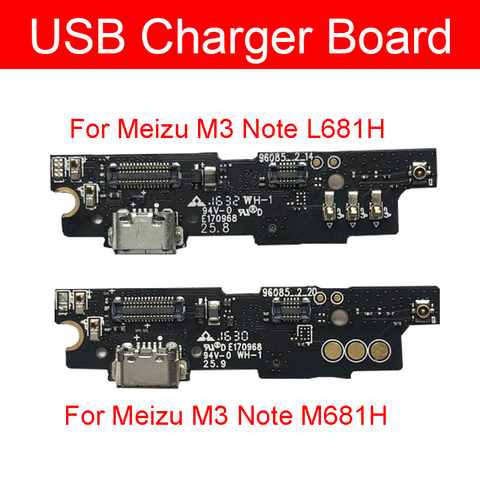 USB Charger Jack Port Board For Meizu M3 NOTE L681H M681H M681Q M681C Chargring Usb Plug Dock Board Flex Cable Repair Parts ► Photo 1/5