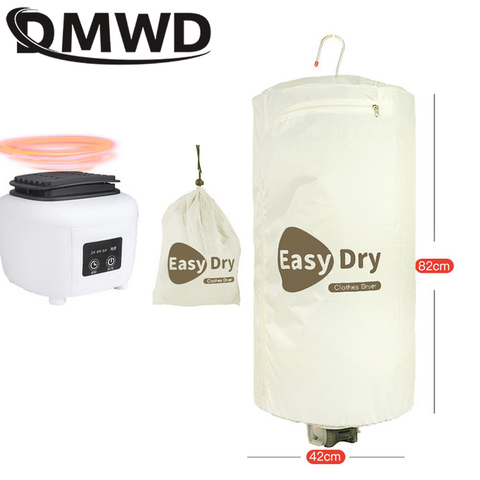 DMWD Portable Electric Clothes Dryer Mini Travel Folding Warm Air Baby Cloth Drying Machine Heater Hanger Laundry Clothing Rack ► Photo 1/5