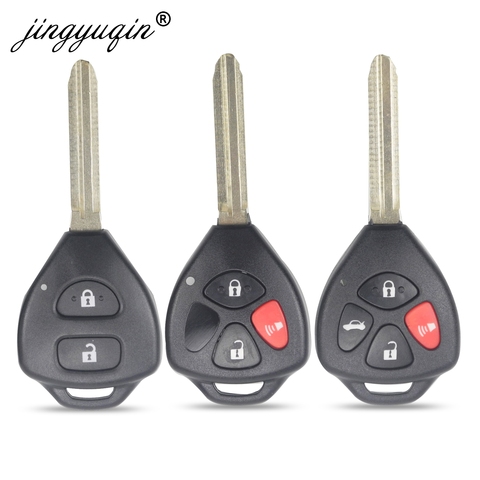 jingyuqin 2/3/4 Buttons Remote Key Shell For Toyota Camry Avalon Corolla Matrix RAV4 Venza Yaris Replacement Blank Case ► Photo 1/5