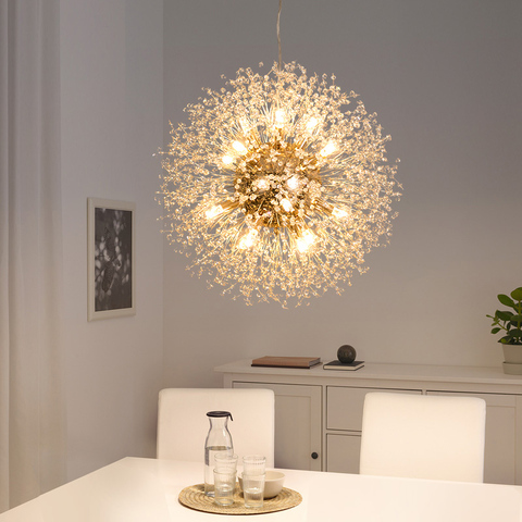 Spark Ball LED Chandelier Lighting Dandelion Chandelier Dinning Living Room Bar Personality Creative Art Crystal Lamps ► Photo 1/6