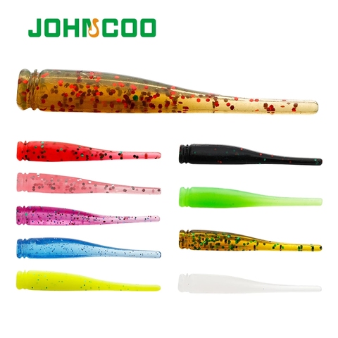 JOHNCOO TPE Soft Bait Floating Lures 20pcs 43mm 0.5g Trout Lure Soft Lure Wobblers Swimbait Light Rock Fishing UL Fishing Wrom ► Photo 1/6