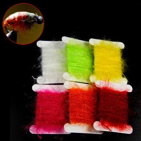 5 Meters / Card Sparkle Fly Tying Dubbing Line Yarn Scud Sand Worm Flies Fly Tying Material For Nymph Fly Body Thread ► Photo 1/4