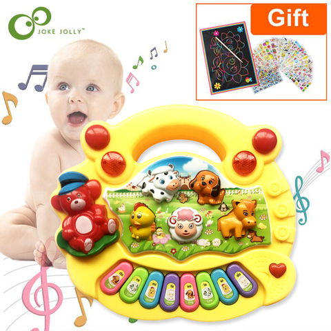 Musical Instrument Toy Baby Kids Animal Farm Piano Developmental Music Educational Toys For Children Christmas New Year Gift GYH ► Photo 1/6
