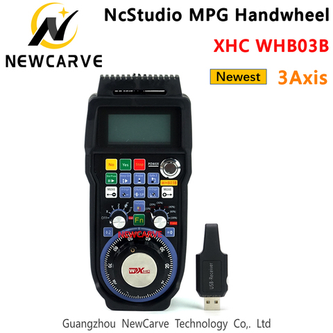 XHC WHB03B Nc Studio 3 Axis Wireless Handwheel  MPG Pendant Remote Handle Compatible To Weihong V5 V8 For Engraving NEWCARVE ► Photo 1/6