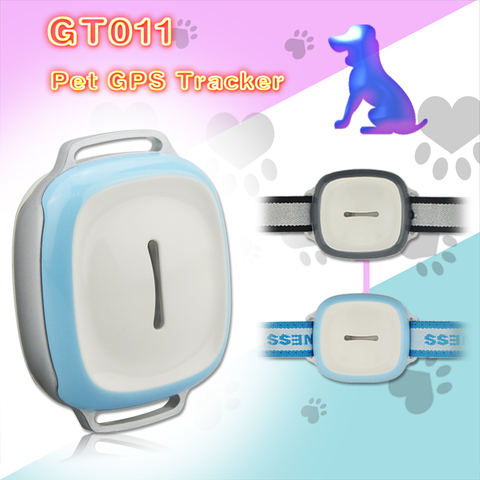 GT011 pet Gps tracker real time tracker gps tracker mini gps locator Geo-fence vibration alarm function small size dog tracking ► Photo 1/6