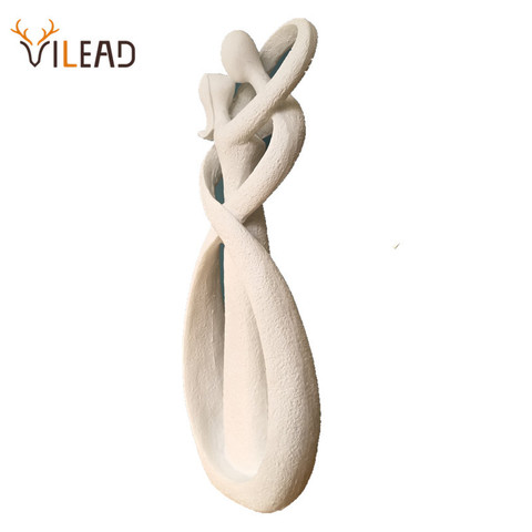 VILEAD 23cm Sandstone Kissing Lover Statuettes Wedding Statue Decoration Anniversary Souvenirs Figurines Ornaments For Home Gift ► Photo 1/6