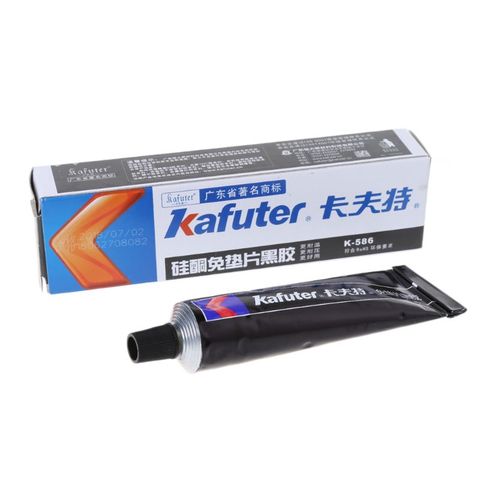 High Quality  Kafuter K-586 Black Silicone Free-Gasket Waterproof To Oil Resist High Temperature Sealant Repairing Glue ► Photo 1/6