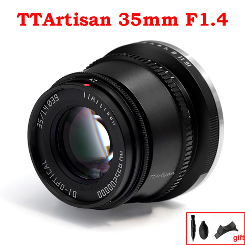 TTArtisan 35mm F1.4 APS-C Manual Focus Cameras Lens for Fujifilm M4/3 Mount Sony E Leica L A7III A6600 A6400 X-T4 X-T3 X-T30 ► Photo 1/1