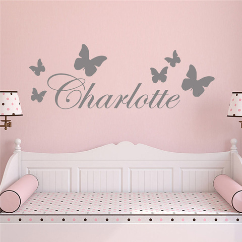 Large Size Personalized Custom Name Wall Sticker Vinyl Stickers Art Decals For Babys kids Rooms Decoration Art Decor Wallpaper ► Photo 1/5