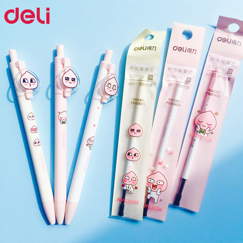 3PCS Office Stationery Erasable Pen 0.38 Gel Pen Cartoon Pen