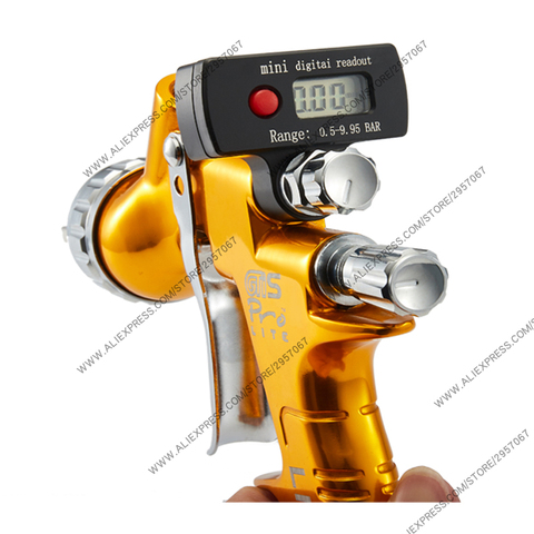 Newest Digital Display GTIS spray gun air paint spray gun mini Digital Display car face paint gun for Painting Cars ► Photo 1/6