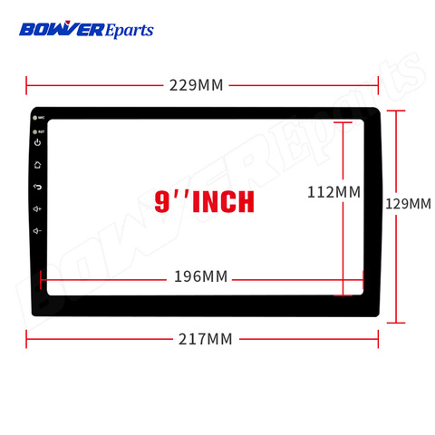 Car Tempered Glass Protective Film Sticker for TEYES CC2 9 inch Car Radio Multimedia Video Player Navigation GPS Android 8.1 ► Photo 1/6