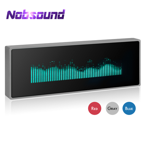 Stereo VFD Music Spectrum Sound Level Indicator Display Home Decor Clock Microphone+Line Audio VU Meter Dot Matrix ► Photo 1/6