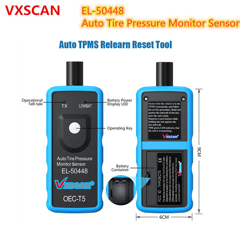 VXSCAN El-50448 El50448 Auto Tire Pressure Monitor Sensor TPMS Activation Tool OEC-T5 EL 50448 TPM Diagnostic-tool ► Photo 1/5