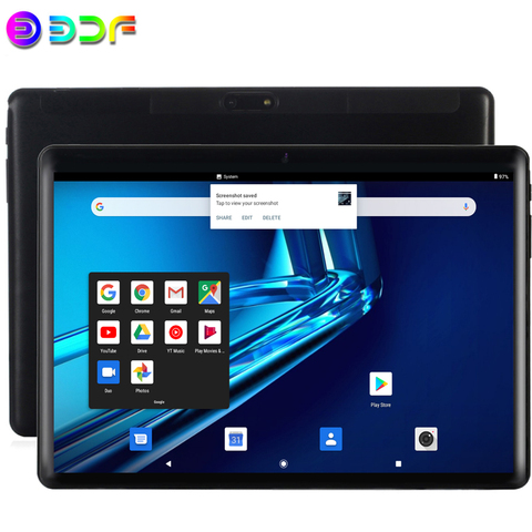 New 10.1 inch Tablet PC 4GB+64GB Android 9.0 Octa Core 3G/4G Call Google Wi-Fi Bluetooth 4.0 Dual SIM 2.5D Steel Screen Tablet ► Photo 1/6