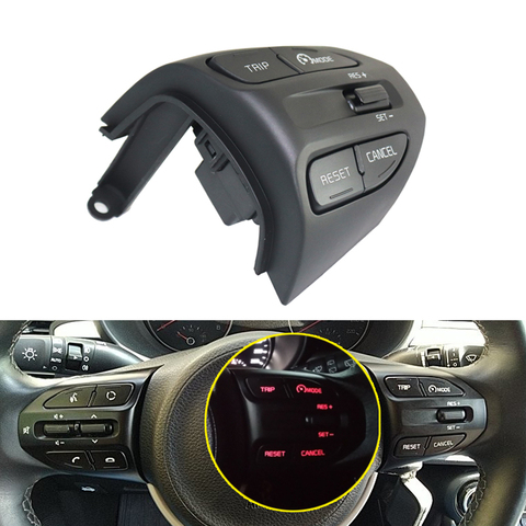 For KIA K2 RIO IKSLAIN AUGUST X-LINE LUXE RED LINE Steering Wheel Cruise control Button Bluetooth Audio Phone Volume Switch Car ► Photo 1/6