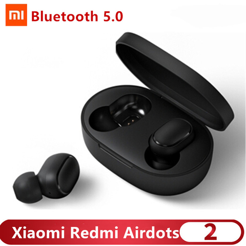 In Stock Xiaomi Redmi AirDots 2 Wireless Bluetooth 5.0 Charging Earphone In-Ear stereo bass Earphones Ture Wireless Earbuds AI C ► Photo 1/6