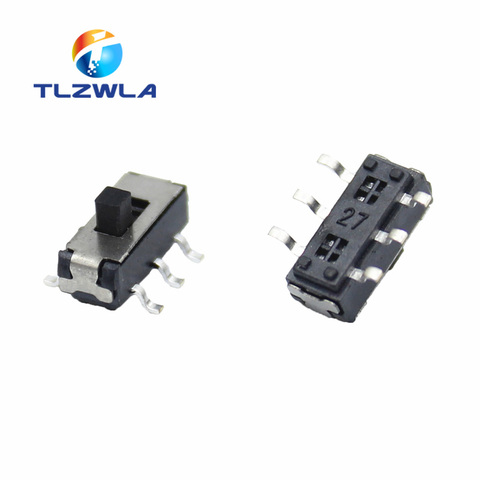 10Pcs MSS22D18 MINI Miniature SMD SMT Slide Switch 2P2T 6Pin Handle high 2mm For DVD Switch ► Photo 1/6