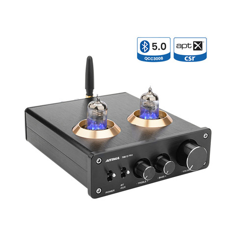 AIYIMA Bluetooth 5.0 6J1 Tube Amplifier Preamp Dual TPA3116 Digital Stereo Sound Amplifiers 100Wx2 Home Theater HIFI Mini Amp ► Photo 1/6