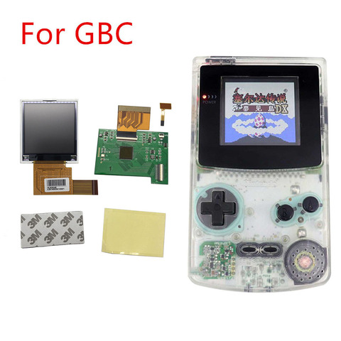 New GBC IPS LCD Screen Backlight Modification Kit for Gameboy Color Light ips LCD screen kit for GBC with Glass Lens Accessories ► Photo 1/6