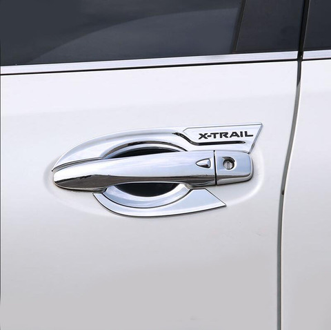 ABS Chrome Car Styling Door Handle Cover Door Handle Bowl Trim Car Accessories Fit For Nissan X-trail T32 2014-2017 2022 ► Photo 1/4