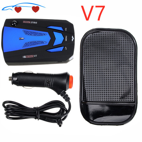 2022 Car Radar V 7 Laser Speed Alarm Camera Detector 16 For Band 360 Degree Detection Car-Detector V7 ► Photo 1/6