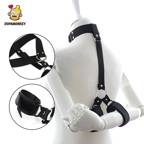 SM Neck and wrist restraint Adult slave game Neck and hand binding sex behavior accessories Adult fetishism products Erotic toys ► Photo 1/6