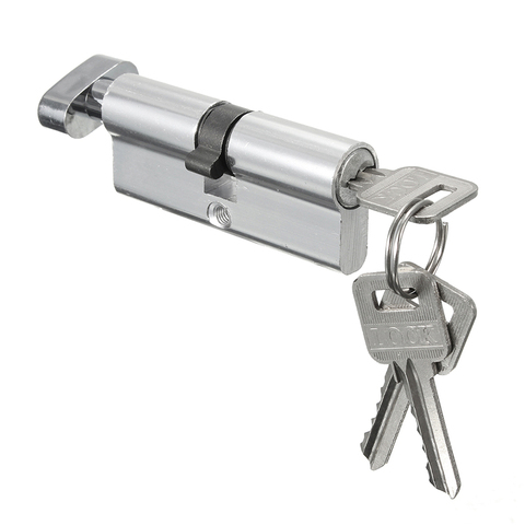 Door Cylinder Biased Lock Security Aluminum Open Lock Cylinder Anti-Theft Entrance Door Lock Cylinder With Keys ► Photo 1/6