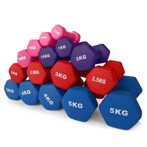 1 Piece Women Dumbbell Schoolgirl Child Hexagonal Frosted Dumbbell for Aerobics Crossfit Gym Fitness Exercise Workout 1/1.5kg ► Photo 1/6