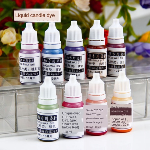 Concentrated Candle Liquid Coloring Dye DIY Handmade Jelly Wax Soybean Wax Ice Flower Wax Special Coloring Pigment Accessories ► Photo 1/5