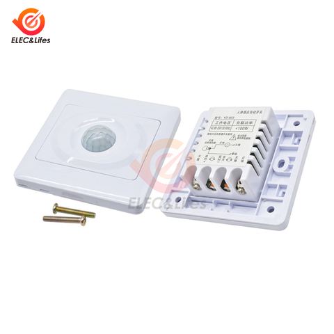 Infrared IR PIR Motion Sensor Switch Human Body Induction Sensor automatic switch Wall Light Switch On-off for LED Light Lamp ► Photo 1/6