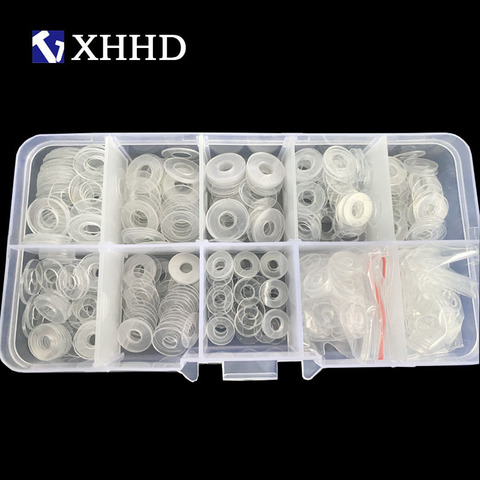 500PCS PVC Washers M3 M4 M5 M6 Hard Plastic Gasket Transparent Insulation Flat Paded For Screws Assortment Kits ► Photo 1/3