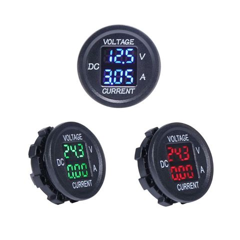 Universal DC 9V to 48V 0-10A Digital Voltmeter Ammeter Voltage Current Meter LED Display For 12V 24V Electric Motorcycle Car ► Photo 1/6