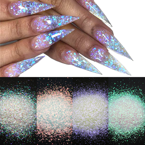 Nail Art Glitter Iridescent Irregular Flakes 3D Sparkly Chunky Sequins Paillette Decorations Manicure Accessories 5g/10g/30g/50g ► Photo 1/6