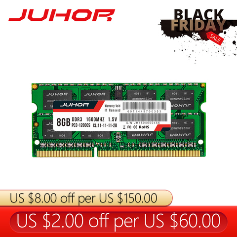 JUHOR Rams DDR3 4gb 8gb 1333Mhz 1600Mhz Notebook Memory With Sodimm Laptop Memoria Ram ► Photo 1/6