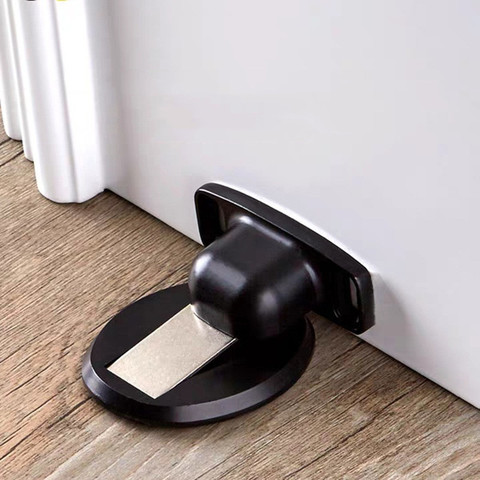 Magnetic Door Holder Stopper Invisible Doorstop Wall Floor Mount Safety Catch Stainless Steel Door Suction Bedroom Supplies ► Photo 1/5