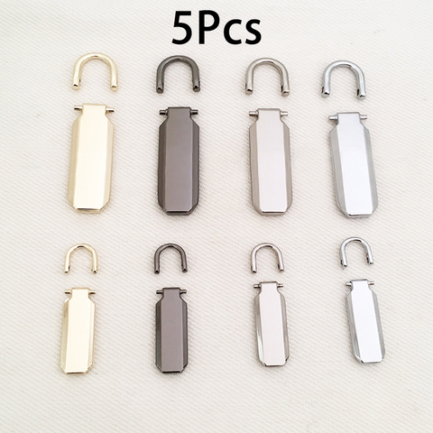 5pcs Detachable 3# 5# Metal Zipper Pullers Zippers Repair Zipper Pull For DIY Sewing Craft Garment Bags Accessories ► Photo 1/6