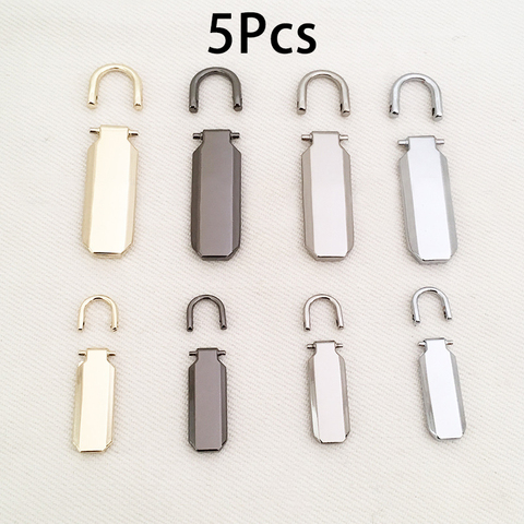 5pcs Detachable 3# 5# Metal Zipper Pullers Zippers Repair Zipper Pull For DIY Sewing Craft Garment Bags Accessories ► Photo 1/6