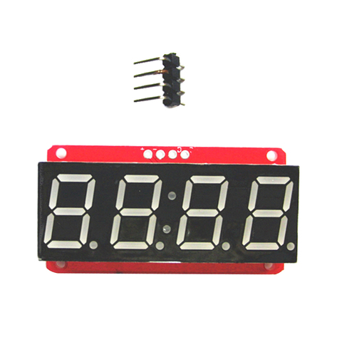 4 Digit 7-Segment 0.56' LED Display Module HT16K33 I2C Digital Led Display Module 2-pin I2C Interface to Write Data ► Photo 1/5