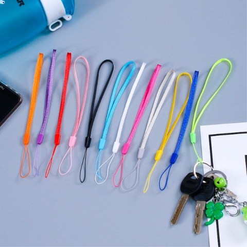 30Pcs Mobile Phone Strap Solid Cute Lanyard Neck Strap For Keys ID Card S For USB Badge Holder DIY Hang Rope Random Color 7 Inch ► Photo 1/6