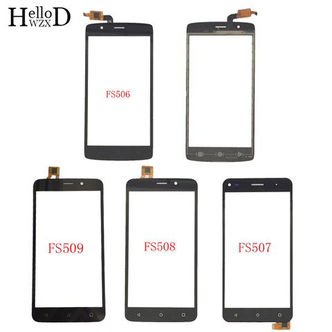 Mobile Touch Screen TouchScreen For Fly FS506 FS507 FS508 FS509 Touch Screen Digitizer Panel Front Glass Lens Sensor 3M Glue ► Photo 1/6