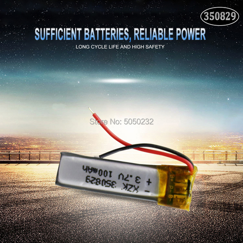 1pc 3.7v 60mAh 350829 Lithium Polymer Li-Po li ion Rechargeable Battery For GPS Camera Power Bank Tablet Electric Toys PAD DVD ► Photo 1/5