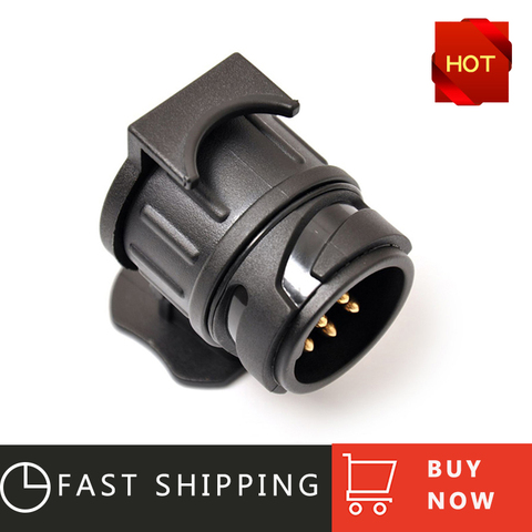 Buy Online Durable 13 To 7 Pin Trailer Adapter Trailer Wiring Connector Socket Plug 12v Remolque Trailer Car Truck Caravan Accessories Alitools